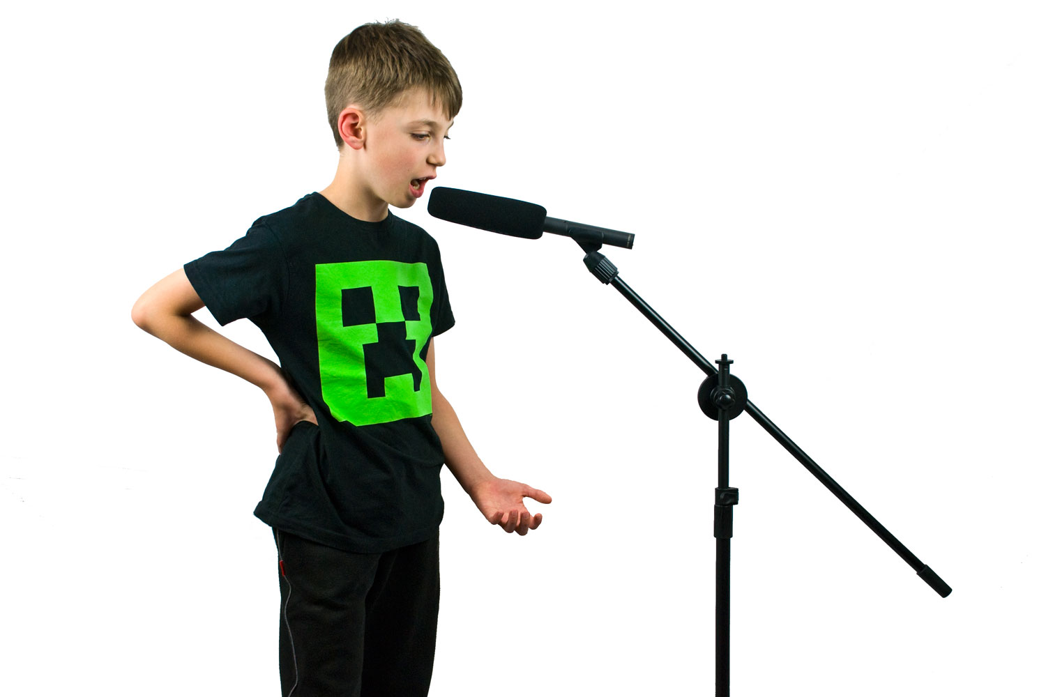 A stable and flexible microphone stand for many uses